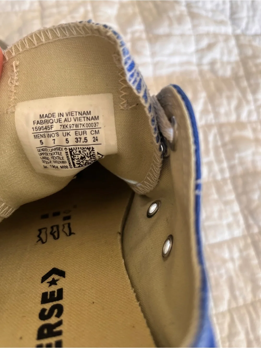 Converse Chuck Taylor Low Tops Royal Blue Canvas All  Star Wm 7 Men’s 5 - Picture 4 of 5